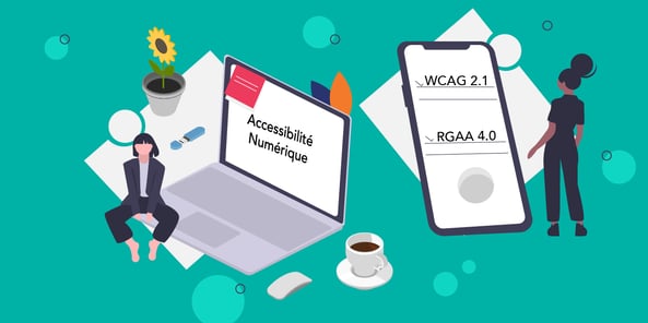 image illustrant le WCAG 2.1 et le RGAA 4.0