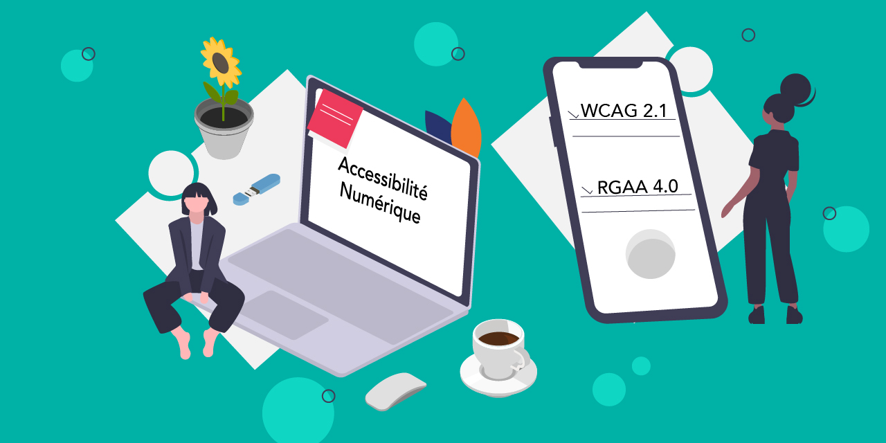image illustrant le WCAG 2.1 et le RGAA 4.0